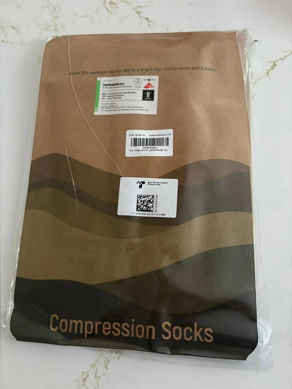Compression Socks Women & Men, 15-20 mmHg Bamboo Viscose Knee High Soft Support